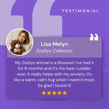 Zoofys Weighted Stuffed Animal